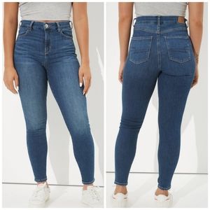 CLOSING SALE NWT American Eagle Curvy High Rise Jeggings sz 12 Long